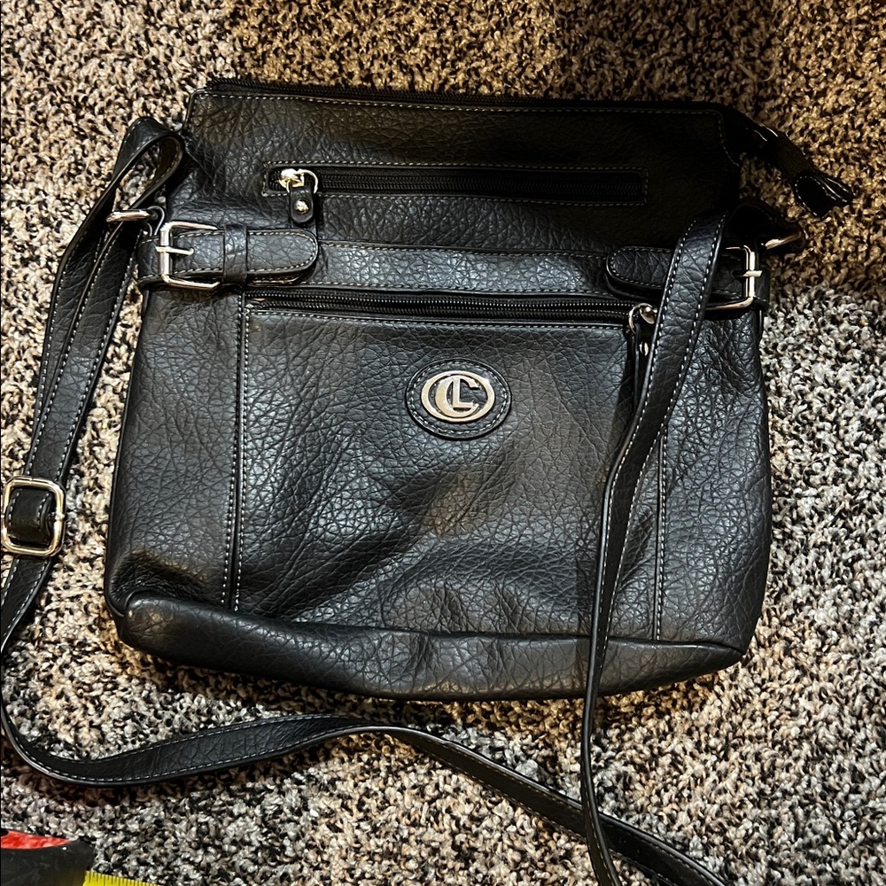 Black CL crossbody purse